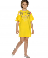 GFDT4121 Платье для девочек "АПЕЛЬСИНОВЫЙ DOLCE"