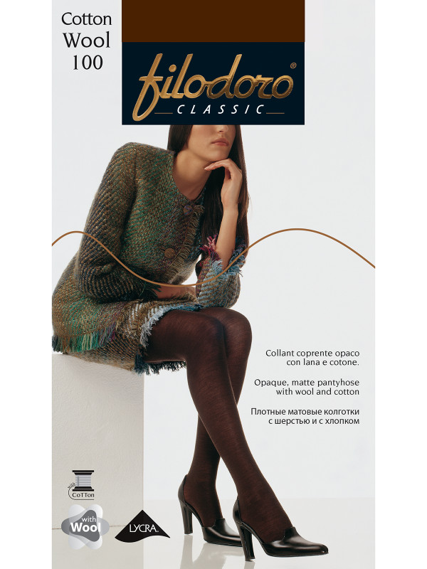 Колготки Filodoro Classic COTTON WOOL 100