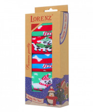 Подарочный набор женских новогодних носков (5 пар) Р17