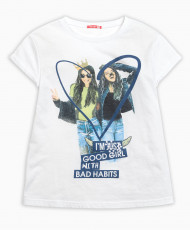 GFT4111/3 Джемпер (модель "футболка") для девочек "LIMITED EDITION"